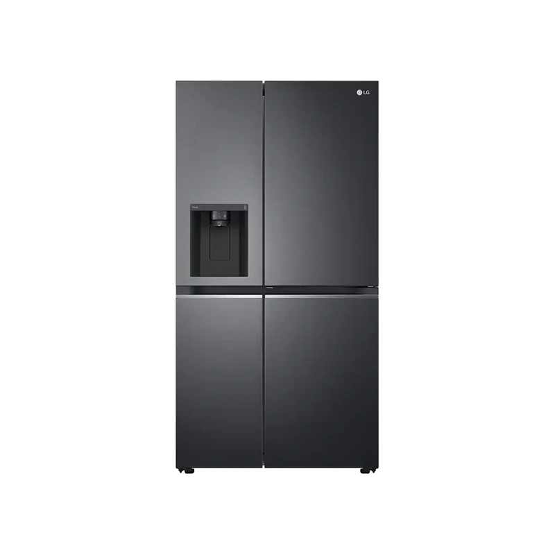 635L Side-by-Side Fridge in Matte Black Finish