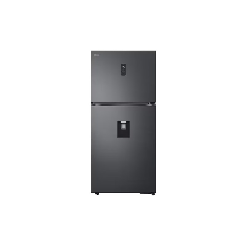 603L Top Freezer Fridge in Essence Matt Black with Water Dispenser & Auto Ice maker
