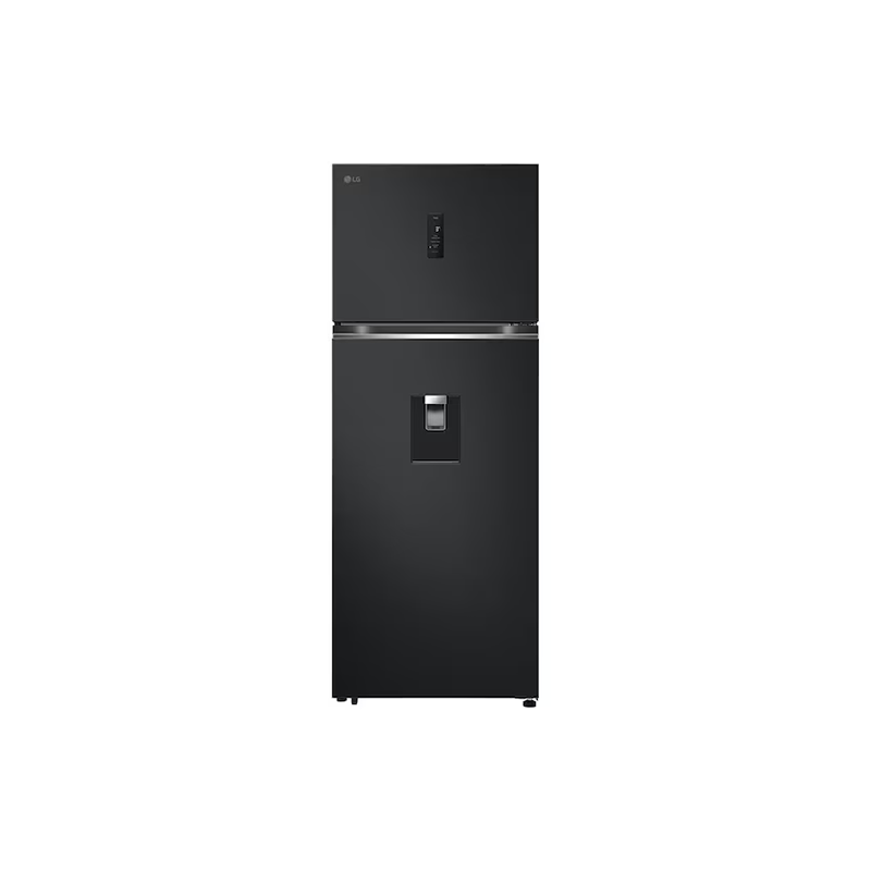 493L Top Freezer Fridge in Essence Matt Black with Water Dispenser & Auto Ice maker