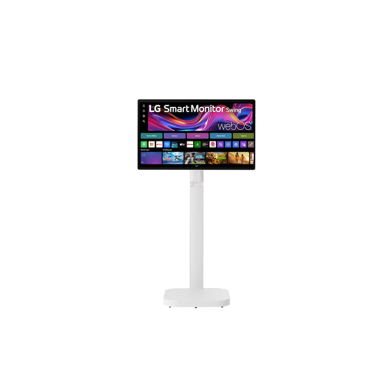 LG 31.5-inch 4K UHD IPS Smart Monitor Swing with Touchscreen, Rolling Stand